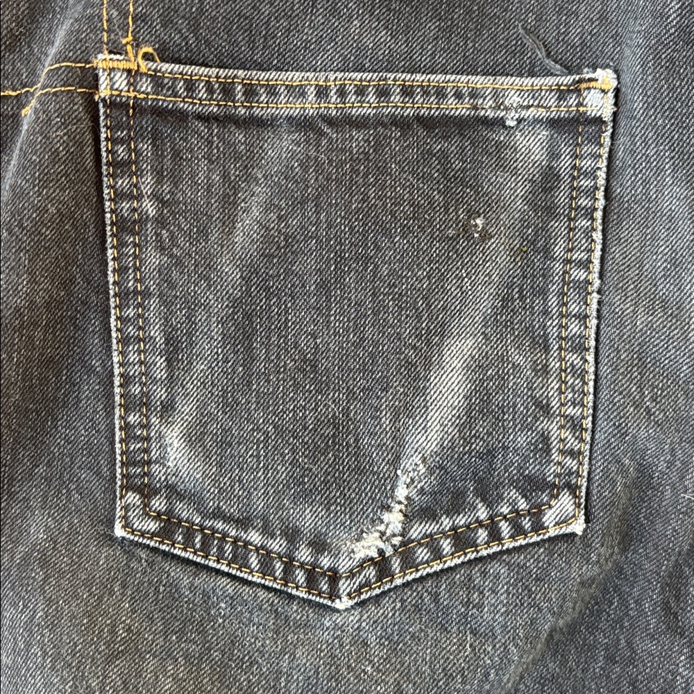 3sixteen faded black selvedge jeans 32x35 - Picture 5 of 6